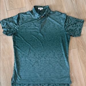 Peter Millar Green Camouflage Polo Shirt